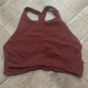 Lululemon maroon sports bra/tank top